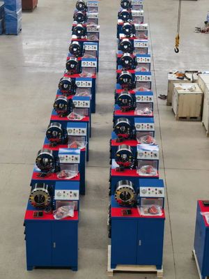 Mesin Crimping Selang Rem 6-51mm 3KW Crimper Selang Rem Udara Dengan Panel Multifungsi