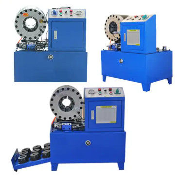 Harga yang bagus Mesin Crimping Selang Hidrolik 3KW / 4KW DX68 Dengan 10 Set Mati on line