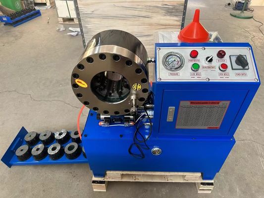 245Kg DX68 Hose Crimping Machine Dengan Pembukaan Max 114mm Dimensi 730*480*740 Mm