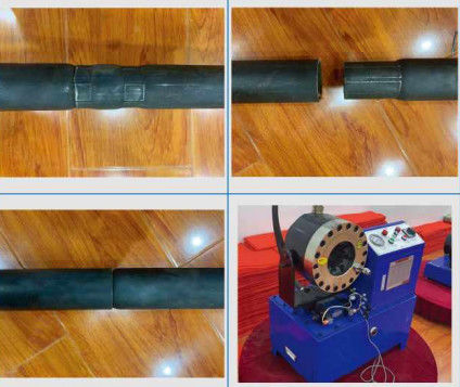 Kepala perangkat Diputar 360° 1-90mm Crimping Range Mesin Crimping Pipe Baja Hidraulik Dengan 260Kg Dan Ukuran 950*750*1050 mm