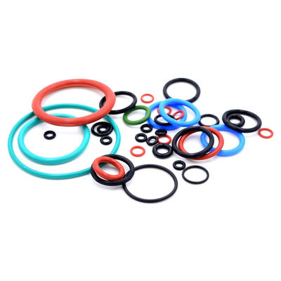 Tekanan FFKM O Rings Custom Compression Molding Kekuatan robek yang kuat dengan berbagai ukuran dan warna