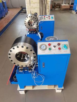 Ukuran adalah 730*480*740mm Versatile DX68 Hose Crimping Machine dengan 10 set Die Mencapai Sertifikasi CE yang Cocok