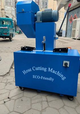 Mesin Pemotong Selang Karet Listrik Mesin Skiving dengan 4 Lapisan dan Advanced Button Control 2 Inch 6-51mm Warna Biru