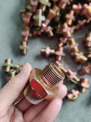 Forklift Baja Karbon Digunakan Kembali Adaptor benang yang disesuaikan Fittings Selang Hidraulik Fittings Ferrule Selang Hidraulik