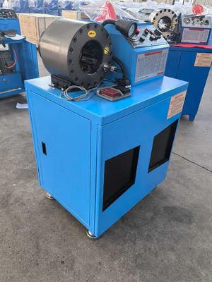 6-51mm Daya besar 4 Kw 500 Piece Per Hour Portable Hose Crimping Machine / Hydraulic Hose Crimper