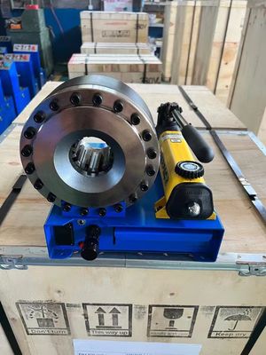 Harga yang bagus 1 inci 6-25mm Baja Karat Warna Biru Dengan 7 Mati Berat Manual Hidraulik Hose Crimping Machine Kinerja yang andal on line