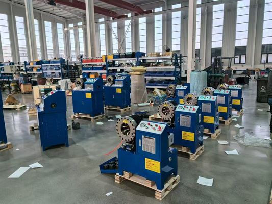 Harga yang bagus Precision Crimping DX68 Hose Crimping Machine 10 Dies 2 Inch Dari 6 Sampai 51mm ±0.01mm 600T Crimping Force 245Kg on line