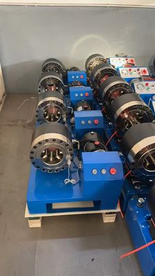 Harga yang bagus 12V/24V 10 Dies 2 Inch Manual Braided Hose Crimper Baterai Drive Hydraulic Hose Pipe Crimping Machine 6-51mm on line