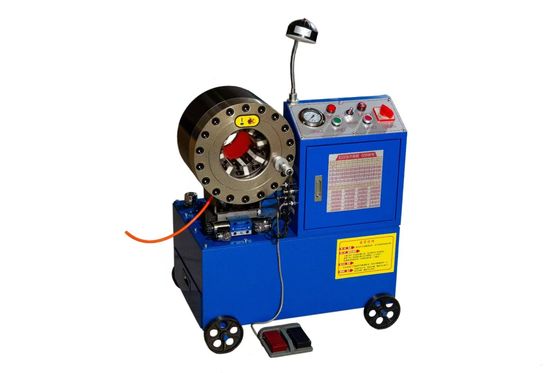 2 Inch Forging Process One-Piece Without Welding Points One-Piece Formed Material High Hardness Wear Resistance Oil Pump Pressure Hose Crimping Machine dengan 4 Roda