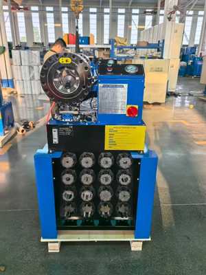 Harga yang bagus P38 Mesin Crimping Selang Hidraulik 6-38mm 300T Force 8 Die Sets on line