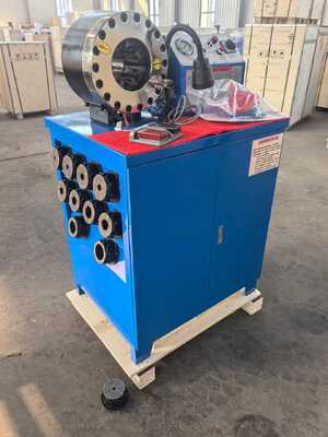 600T Crimping Force Rubber Hose Crimping Machine dengan Jangkauan 6-51mm dan 10 Dies Interchangeable