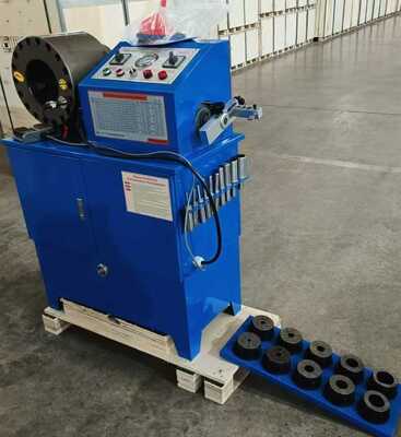 6-51mm Dual Fungsi Hidrolik Hose Crimping Machine dengan konstruksi yang kuat dan Hose Skiving Capacity