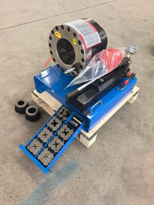 Mesin Crimping Selang Manual Efisiensi Tinggi 600T dengan Jangkauan Crimping 6-51mm dan 10 Dies yang dapat ditukarkan untuk Aplikasi Hidraulik