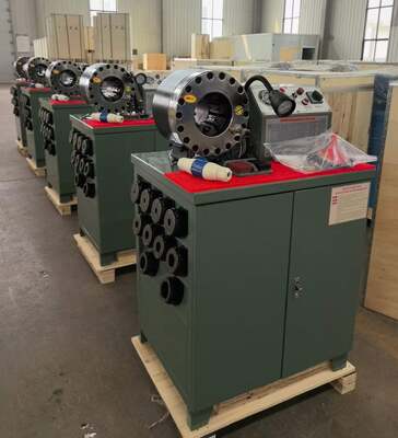 Harga yang bagus Mesin Crimping Selang Karet Layanan OEM 2 Inci 600T Model Lebih Tinggi Warna Hijau Tegangan 220v/380v Tegangan Listrik Khusus Dengan Kisaran 6-51mm Dan 10 Cetakan yang Dapat Dipertukarkan on line