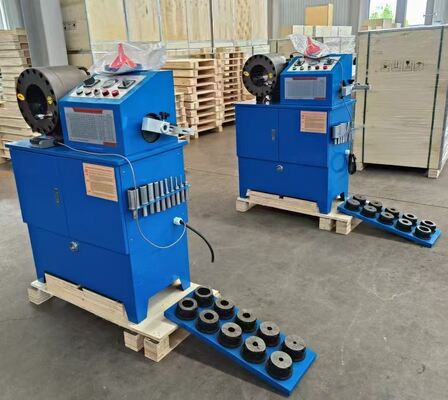 2 Inch Dari 6 hingga 51mm 10 Dies Mesin Crimping Selang Hidraulik Dengan Fungsi Dual Dan Mesin Skiving Selang 2 Fungsi Ke Dalam Satu Mesin Crimping / Skiving Untuk Konstruksi yang Kuat