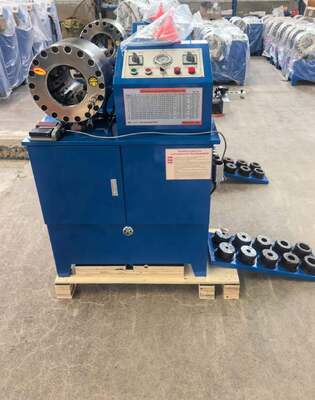 6-51mm 2 Inci Warna Biru 10 Dies Mesin Crimping Selang Hidrolik Dengan Fungsi Ganda Dan Mesin Skiving Selang 2 Fungsi Menjadi Satu Mesin Crimping/skiving Untuk Aplikasi Industri