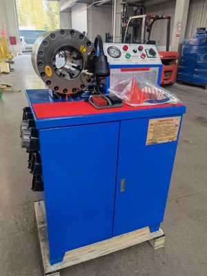 Harga yang bagus Mesin Crimping Selang Vertikal 2 Inci Tekanan Tinggi Pipa Hidrolik Swaging 51mm on line