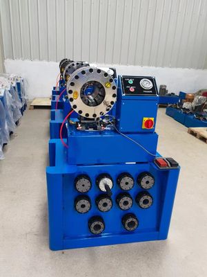 Harga yang bagus Mesin Crimping Selang Hidrolik Perubahan Cepat 38MM 3KW Selang Bahan Bakar Crimper on line