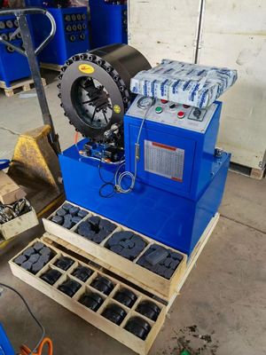 Harga yang bagus Fleksibel Hose Crimping Machine Berat bruto 260kgs untuk alat Crimping Pipe Hydraulic on line