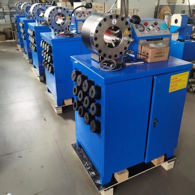 Harga yang bagus 2 Inch Electric Rubber Hose Crimping Machine 600T Kekuatan Crimping on line