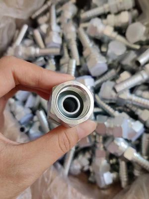Harga yang bagus Bahan baku yang berbeda Baja Karbon Berujung Bsp Fittings Selang Hidrolik Baja tahan karat Pasang cepat pria wanita on line