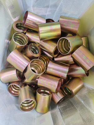 Harga yang bagus Tembaga Plating Bahan baku Baja Karbon Threaded Bsp Fittings Hydraulic Hose Baja tahan karat Pasang cepat pria wanita on line