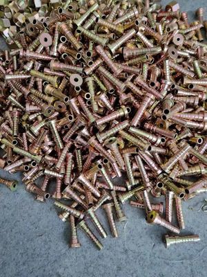 Harga yang bagus Tembaga plating Bahan baku Forklift Fittings selang hidrolik yang dapat digunakan kembali Wanita Pria Fittings selang hidrolik Ferrule on line