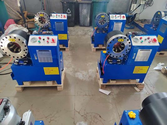 Harga yang bagus 2 Inch 6-51mm 10 Dies DX68 Hose Crimping Machine Sistem Kontrol CNC on line