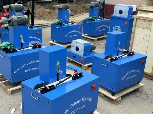 2 Inch 6-51mm 1/4 sampai 2 Inch Hose Cutting and Skiving Machine Rubber Hose Cutting Machine dengan Daya Listrik