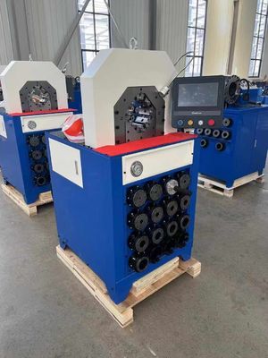 Harga yang bagus PLC Control Systerm 5.5kw Efisiensi Kerja 300 Piece/H Dengan Pergantian Cepat Cetakan Alat Mesin Hydraulic Hose Pressing 7.5kw Efisiensi Kerja 800 Piece/H Mesin Crimping Hydraulic Hose Elbow Besar on line