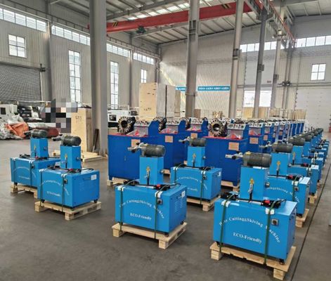 Mesin Pemotong Selang dan Skiving Listrik 2 Inci 6 Lapisan Dengan Leher