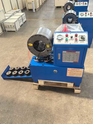 Harga yang bagus Satu-Piece Bentuk Material Kekerasan Tinggi Menggunakan Resistensi Pompa Minyak Tekanan Hose Crimping Machine Dx68 Hose Crimper on line