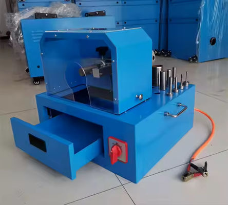 Harga yang bagus 12v 2 Inch Skiving Mandrel 10 Pcs Hose Cutting Machine 530*480*500mm Hose Skiving dan Peeling Machine on line