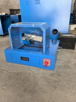 Portable And Lightweight 12V Vlotage Car Loading Electric 2 Inch Blue Color Hose Skiving Machine 530mmX480mmX500mm 35kg Untuk Mesin Skiving Selang / Mesin Pengelupasan Selang