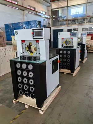 Harga yang bagus 3 inci 6-76mm dengan 15 mati Tekanan tinggi ketebalan super warna hitam proses crimping mesin crimping selang/selang crimper/selang pressor dengan menahan crimping force 1500t lebih cepat on line