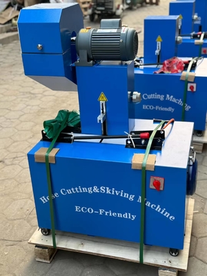 Harga yang bagus Mesin Pemotong dan Skiving Selang 2 Inci 4 Lapis 220V dengan Kontrol Tombol on line