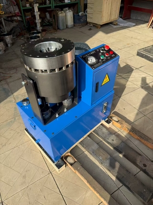 Harga yang bagus Mesin Crimping Pipa Bulat Dan Persegi Elektrik 220V/380V untuk Pipa 1/4 hingga 2 Inci Warna Biru on line