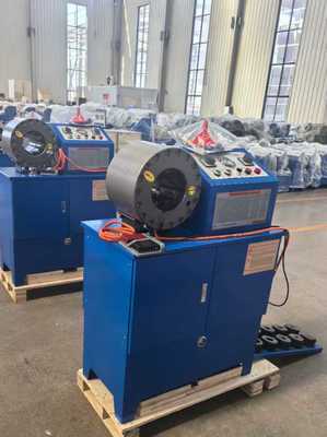 Harga yang bagus 2 Inch Hydraulic Hose Crimping Machine with 10 Dies and 6-51mm Range for Wide Hose Applications on line