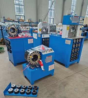 DX68 Hydraulic Hose Crimper dengan Tekanan Pompa Minyak 315 Bar 220v/240v/380v/415v Opsi Tegangan dan 10 Dies