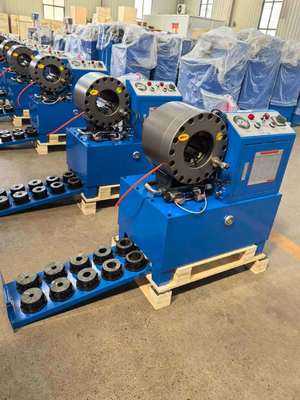 Harga yang bagus Mesin Crimping Selang DX68 dengan Rentang Crimping 6-51mm Kapasitas 2 Inci dan 10 Dies Termasuk on line