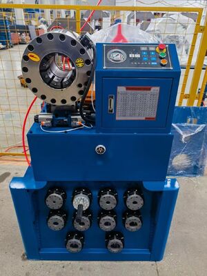 Harga yang bagus Mesin Crimping Selang Hidrolik Rentang Crimping 2 Inci 6-51/64Mm Sistem Kontrol Digital dengan Alat dan Rak Cetakan Perubahan Cepat dan 10 Cetakan yang Dapat Dipertukarkan on line