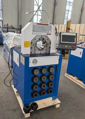 Harga yang bagus Mesin Crimping Selang Hidrolik Kontrol PLC 3 Inci dengan 15 Die yang Dapat Diganti untuk Pengepresan Selang yang Efisien on line