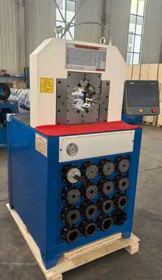 3 Inch 6-76mm PLC Control Hydraulic Hose Crimping Machine dengan 15 Dies yang dapat dipertukarkan untuk menekan selang yang efisien