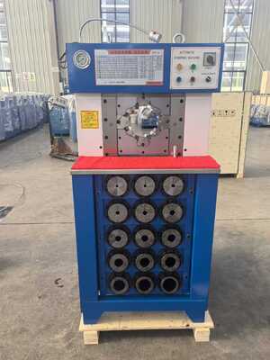 Harga yang bagus Sistem Kontrol Tombol Mesin Crimping Selang Hidraulik dengan Jangkauan Crimping 6-76mm dan Pembukaan Maksimum 165mm untuk Crimping Efisien on line