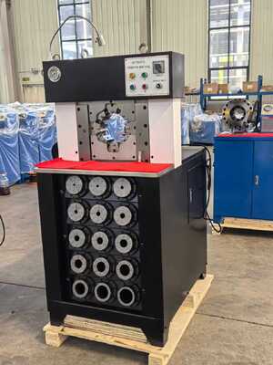 Harga yang bagus Mesin Crimping Selang Hidrolik Kontrol Tombol dengan Rentang Crimping 6-76mm dan Bukaan Maksimal 165mm on line