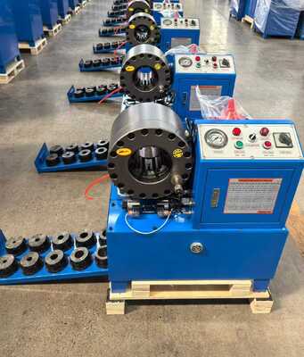 Mesin Crimping Selang Hidrolik DX68 dengan Jangkauan Crimping 6-51mm, Opsi Tegangan 220v/240v/380v/415v dan Efisiensi 200 Pcs Per Jam