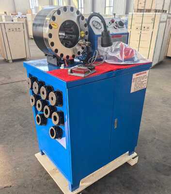 600T Crimping Force Rubber Hose Crimping Machine dengan Jangkauan 6-51mm dan 10 Dies Interchangeable