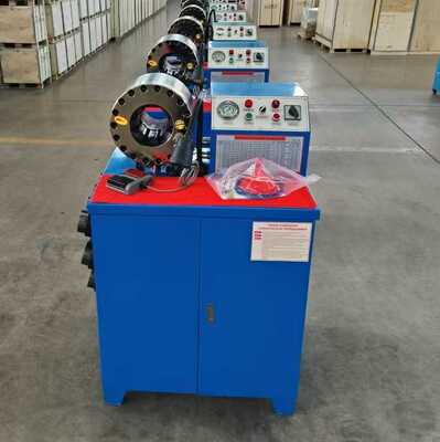 600T Crimping Force Rubber Hose Crimping Machine dengan Jangkauan 6-51mm dan 10 Dies Interchangeable