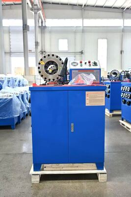Harga yang bagus Mesin Pengepres Selang Karet 2 Inci 600T dengan Jangkauan 6-51mm dan 10 Die yang Dapat Dipertukarkan on line