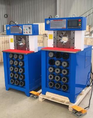 Harga yang bagus 3 Inch PLC Control Hydraulic Hose Crimping Machine dengan 6-76mm Crimping Range dan 165mm Max Opening on line